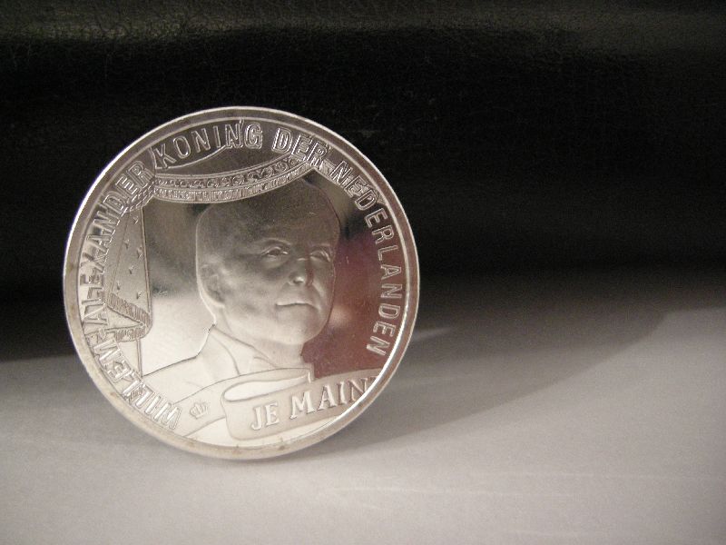 (afbeelding voor) 10 euro Kroningstientje verzilverd uit de rol